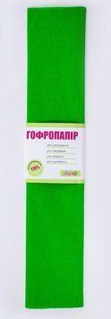 Папір гофрований світло-зелений 110% (50смХ200см) (703078) 703078 фото