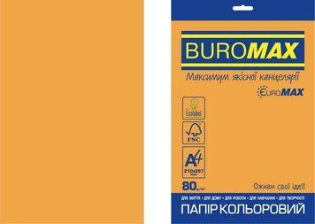 Папір кольоровий неоновий Buromax EUROMAX NEON 20 аркушів А4 80 г/м2 жовтогарячий (BM.2721520E-11) BM.2721520E-11 фото