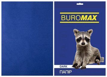 Папір кольоровий А4 Buromax DARK 80гм2 темно-синій 20л. (BM.2721420-02) BM.2721420-02 фото