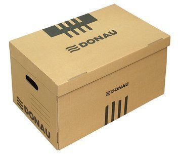 Короб для архівних боксів Donau 522х351х305 мм коричневий (7666301PL-02) 7666301PL-02 фото