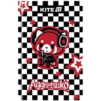 Блокнот Kite Aggretsuko А6 80 арк. клітинка тверда обкл. (ar25-199) ar25-199 фото