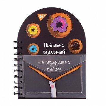 Записна книга блокнот YES Гусь В6 100 аркушів крапки карт. обкладинка подвійна cпіраль (151848) 151848 фото