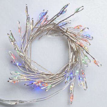 Електрогірлянда Кластер на мідному дроті YES! Fun 1 м 50 LED різнокольорова, статич, батарейки (975019) 975019 фото