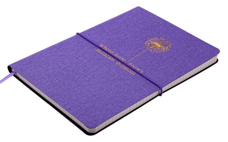 Записна книга блокнот Buromax NICE A5 96 л без розмітки позов.шкіра фіолетовий (BM.295015-07) BM.295015-07 фото