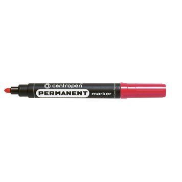 Маркер перманентний Permanent Centropen 2.5 мм круглий червоний 8566/02 8566/02 фото