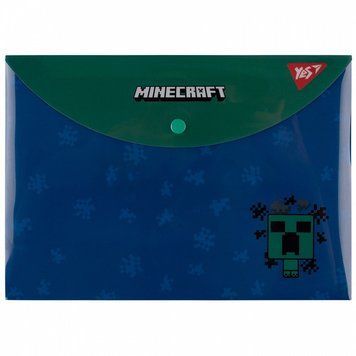 Папка-конверт на кнопці Yes Minecraft. Creeper B5 (492225) 492225 фото