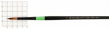 Синтетика кругла Green stripe 1019 № 8 д. р кисть Колос 4823064903317 фото
