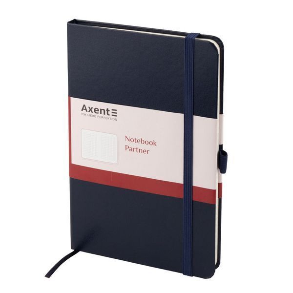 Записна книга блокнот Axent 295х210мм 100л клітка,синій Partner Grand 8203-02-a 8203-02-a фото