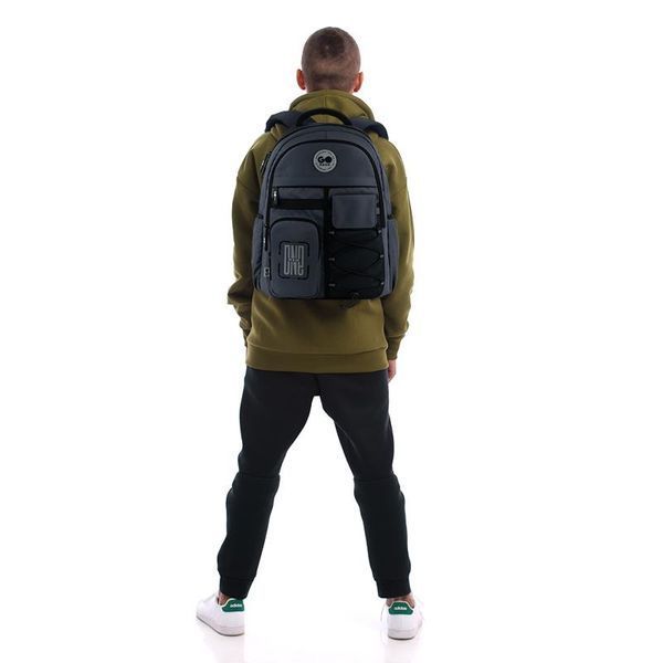Рюкзак шкільний GoPack Education Teens 184 темно-сірий (GO26-184L-4) GO26-184L-4 фото