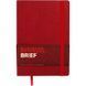 Записна книга блокнот Buromax BRIEF А5 мистецтв. шкіра 96арк. лінія червоний BM.295204-05 BM.295204-05 фото 1
