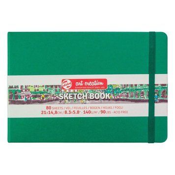 Блокнот для графіки Royal Talens Art Creation 14,8х21 см 140г/м2 80 арк. Forest Green (8712079467128) 8712079467128 фото
