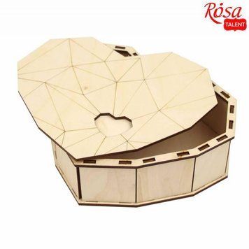 Коробка подарункова Rosa Talent Серце 20х16х6см фанера (4823100233859) 4823100233859 фото
