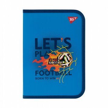 Папка для зошитів на блискавці Yes Football В5 пластик (492205) 492205 фото