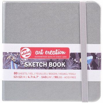 Блокнот для графіки Royal Talens Art Creation 12х12 см 140г/м2 80 арк. Shiny Silver (8712079467968) 8712079467968 фото