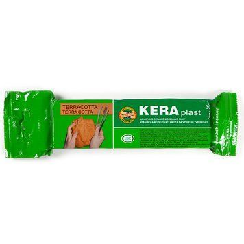 Маса для ліплення Koh-i-noor пластилін Keraplast 300г теракотовий 131709 131709 фото