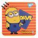 Записна книга блокнот YES Minions 110х110 мм 80 аркушів без розмітки карт. обкладинка подвійна cпіраль 151753 фото 1