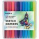 Скетч-маркери Kite Butterfly 12 кольорів (K22-044-2) K22-044-2 фото 1