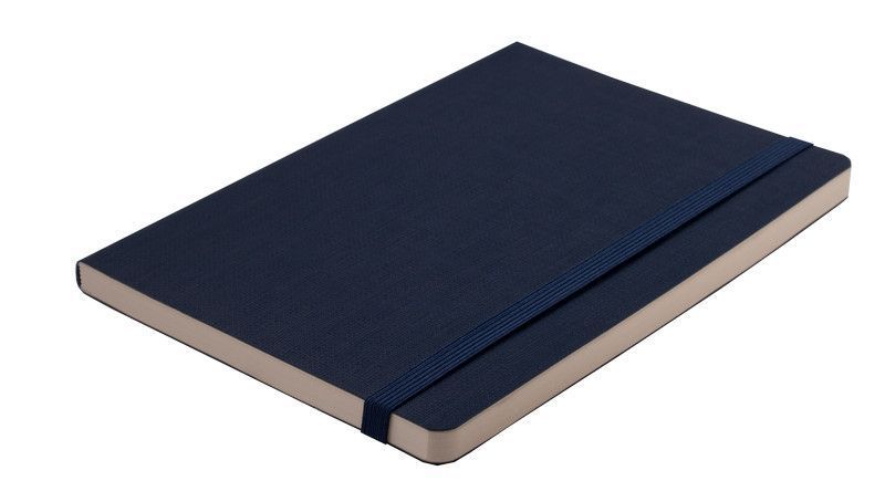 Записна книга блокнот Buromax COLOR TUNES А5 мистецтв. шкіра 96арк. лінія темно-синій BM.295200-03 BM.295200-03 фото