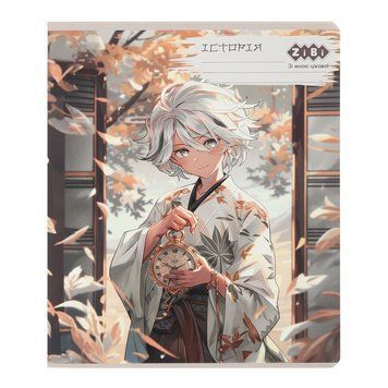 Предметний зошит ZiBi Історія (Anime) 48 арк. клітинка софт тач + УФ лак (ZB.1704-22) ZB.1704-22 фото