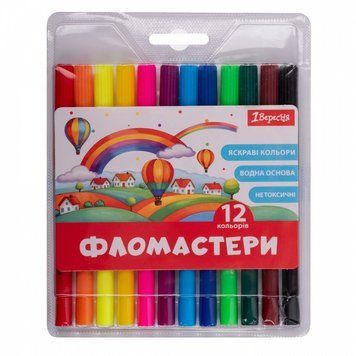 Фломастери 1 Вересня Classic 12 шт (650547) 650547 фото