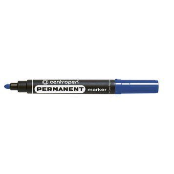 Маркер перманентний Permanent Centropen 2.5 мм круглий синій 8566/03 8566/03 фото