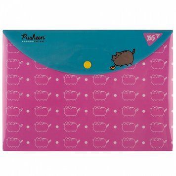 Папка-конверт на кнопці Yes Pusheen B5 (492226) 492226 фото
