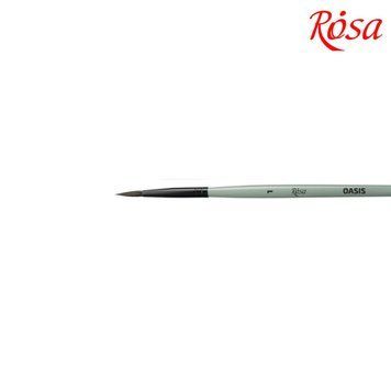 Кисть єнот Rosa OASIS 188 кругла № 1 (4823098517016) 4823098517016 фото