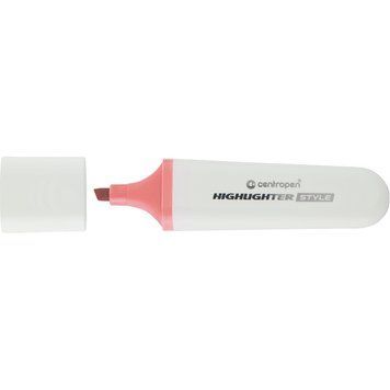 Маркер-текстовыделитель Centropen Highlighter Style 1-4,6 мм клинців. пастельний рожевий (6252/56) 6252/56 фото