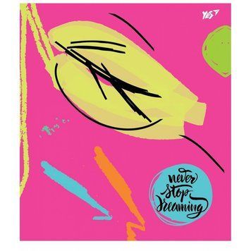 Зошит в клітку 24 л YES А5 Paint Brush неон+мат.+ламінація+софт-тач мікс 4 обкладинки(763254) 763254 фото