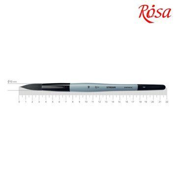 Кисть синтетика Rosa Stream 132 кругла №10 коротка ручка (4823098517245) 4823098517245 фото