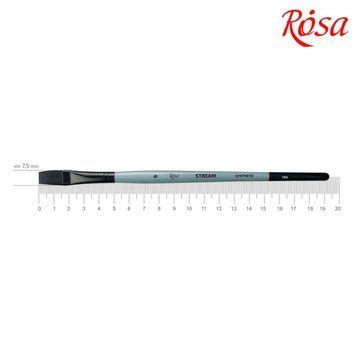 Кисть синтетика Rosa Stream 134 плоска №6 коротка ручка (4823098517283) 4823098517283 фото