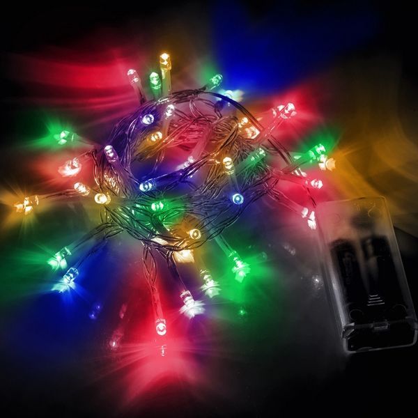 Електрогірлянда Нитка YES! Fun 2,8 м 41 LED, різнокольорова, статична, на батарейках (975053) 975053 фото