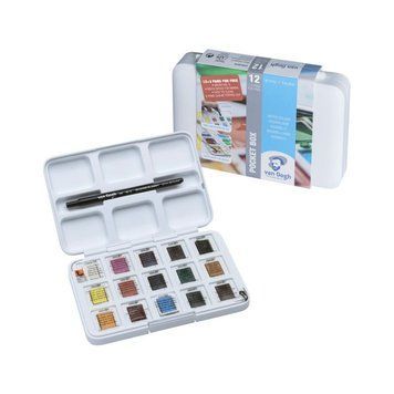 Фарби акварельні Royal Talens Van Gogh Pocket box набір 12кол. (8712079344955) 8712079344955 фото