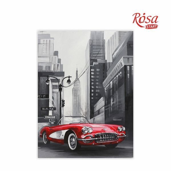 Полотно на картоні з контуром Rosa Start 30x40 см акрил, бавовна Пейзаж №27 (4823086708006) 4823086708006 фото