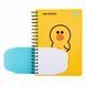 Нотатник YES Line Friends. Sally 2в1 В5+В8 80+20 аркушів клітинка карт. обкладинка подвійна 151780 фото 2