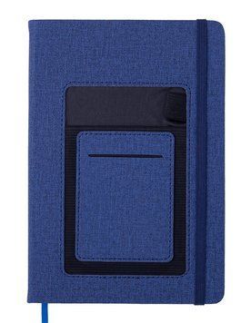 Записна книга блокнот Buromax COMFORT A5 96 л лінія позов.шкіра синій (BM.295209-02) BM.295209-02 фото