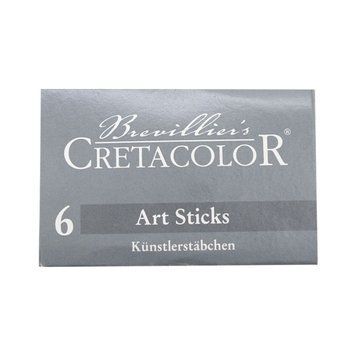 Вугілля для ескізів товстий 7х14мм набір 6шт. Cretacolor 9002592407022 фото