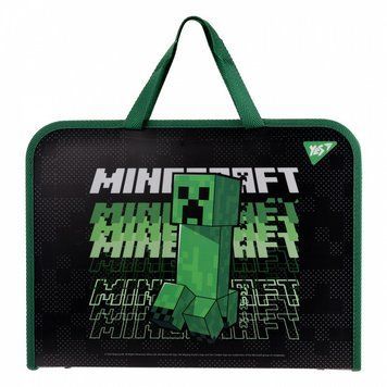 Папка-портфель на блискавці із тканинними ручками YES Minecraft FC (492168) 492168 фото