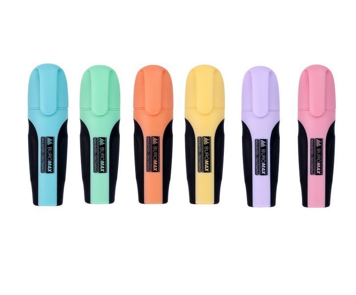 Маркер текстовыделитель Buromax PASTEL набір 6 шт (BM.8905-96) BM.8905-96 фото