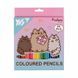 Олівці кольорові YES Pusheen. Stormy and Pip 24 кольори (290741) 290741 фото 1