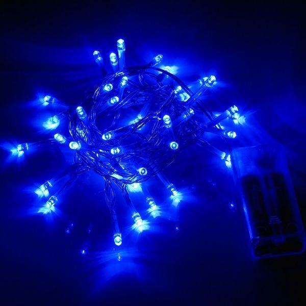 Електрогірлянда Нитка YES! Fun 2,8 м 41 LED, синя, статична, на батарейках (975056) 975056 фото