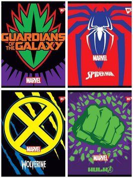 Зошит в лінію 12 л Yes А5 Marvel. Hero Shields неон+софт-тач мікс 4 дизайну (765175) 765175 фото