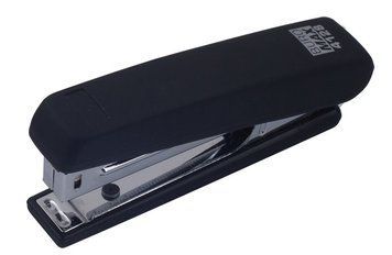 Степлер №10 Buromax RUBBER TOUCH 12л пластик. чорний BM.4128-01 BM.4128-01 фото