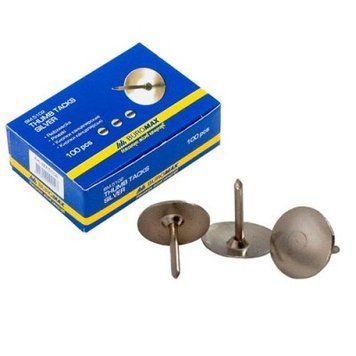 Кнопки канцелярські Buromax нікіліровані 50 шт. BM.5105 BM.5105 фото