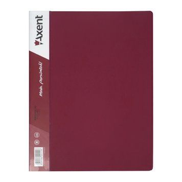 Папки на кільцях А4 Axent 2 кільця 25мм бордова 1207-04-A 1207-04-A фото