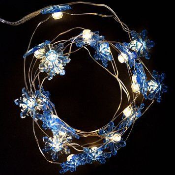 Електрогірлянда на мідному дроті Сніжинки YES! Fun 2.2 м 20 LED, тепл. біл (801212) 801212 фото