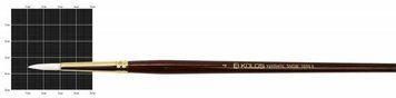 Кисть синтетика Kolos Snow 1098R кругла №4 довжин. ручка (4823064902013) 4823064902013 фото