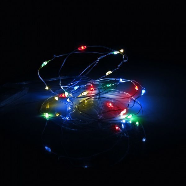 Електрогірлянда Нитка на мідному дроті YES! Fun 2 м 20 LED різнокольорова, статична, батарейки (975022) 975022 фото