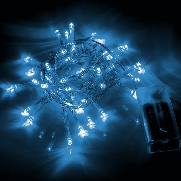 Електрогірлянда Нитка YES! Fun 2,8 м 41 LED, холодна біла, статична, на батарейках (975057) 975057 фото
