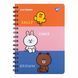 Записна книга блокнот YES Line Friends А5 80 аркушів лінія карт. обкладинка подвійна cпіраль (151770) 151770 фото 1